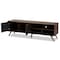 Baxton Studio Naoki Grey and Walnut Finished Wood 2-Door TV Stand 168-10927 - alternate 8